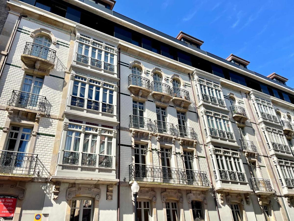 Апартаменты Atico Marques Vistas Al Mar - Garaje Opcional Хихон Экстерьер фото